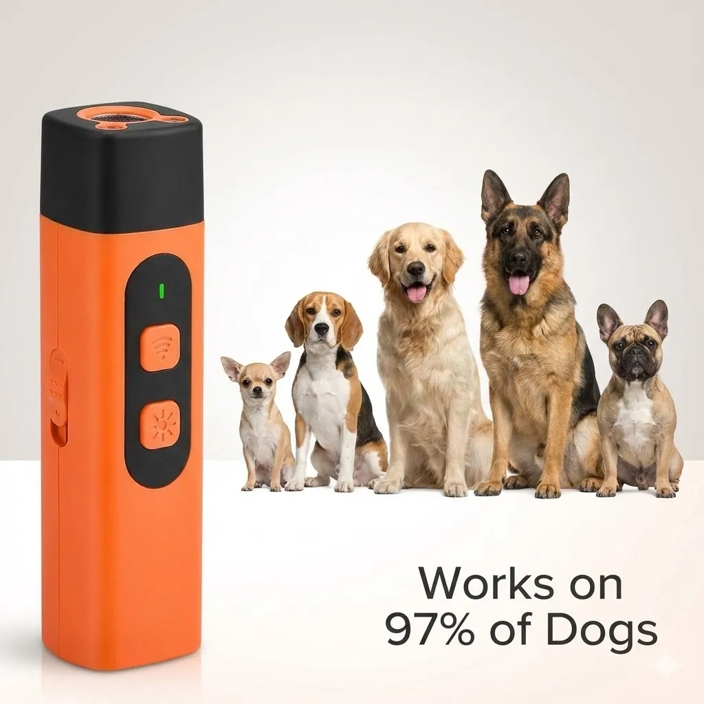 The SilentPaw™ Ultrasonic Dog Trainer — Stop Barking Instantly, No Shock Required